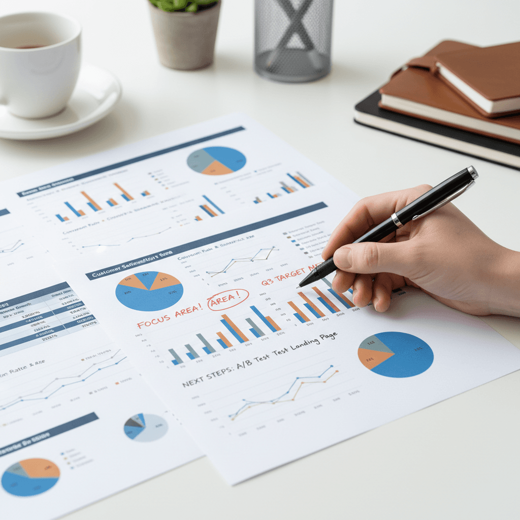 Monitoramento de resultados empresariais